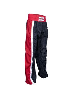 TOP TEN MESH BLACK-RED WAKO APPROVED 2025 Kick-box nadrág
