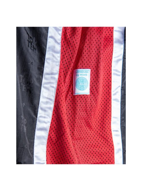 TOP TEN MESH BLACK-RED WAKO APPROVED 2025 Kick-box nadrág