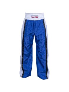 TOP TEN MESH BLUE-WHITE WAKO APPROVED 2025 Kick-box nadrág