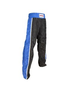   TOP TEN STRIPES BLACK-BLUE WAKO APPROVED 2025 Kick-box nadrág
