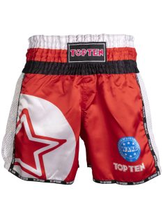 TOP TEN STAR RED WAKO APPROVED 2025 Kick-box nadrág