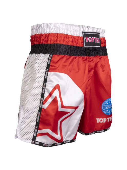 TOP TEN STAR RED WAKO APPROVED 2025 Kick-box nadrág
