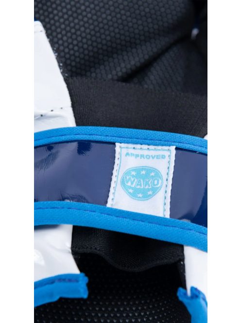 TOP TEN GLOSSY BLOCK BLUE WAKO APPROVED 2025 POINT FIGHTER kesztyű