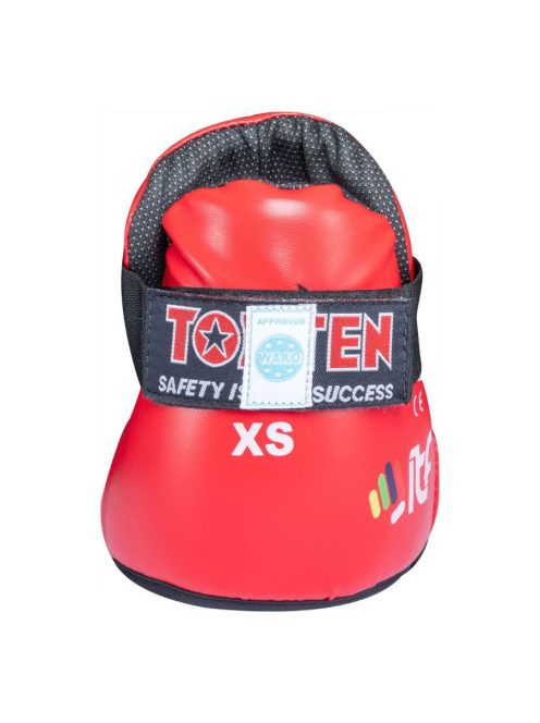 TOP TEN FIGHT RED WAKO APPROVED 2025 lábfejvédő